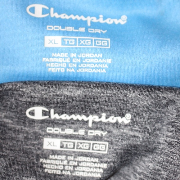 3 Champion, short sleeve  Gray, navy blue and Blue Tee shirts..... - Picture 8 of 10